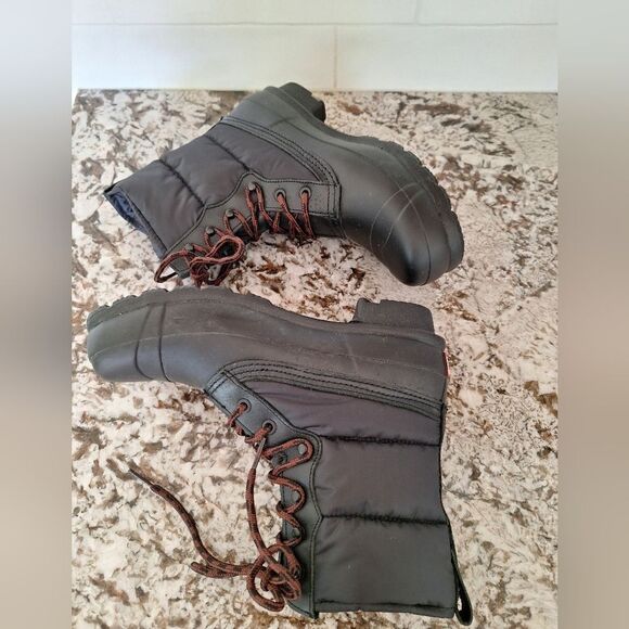 Hunter black rubber leather boots size 8 - Picture 6 of 9